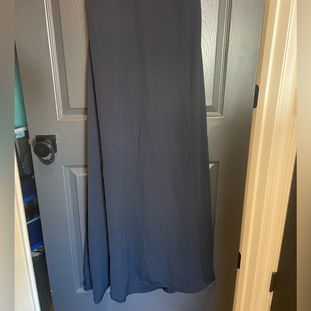 NWT H&M navy jumpsuit with open back size 12 - Picture 5 of 13